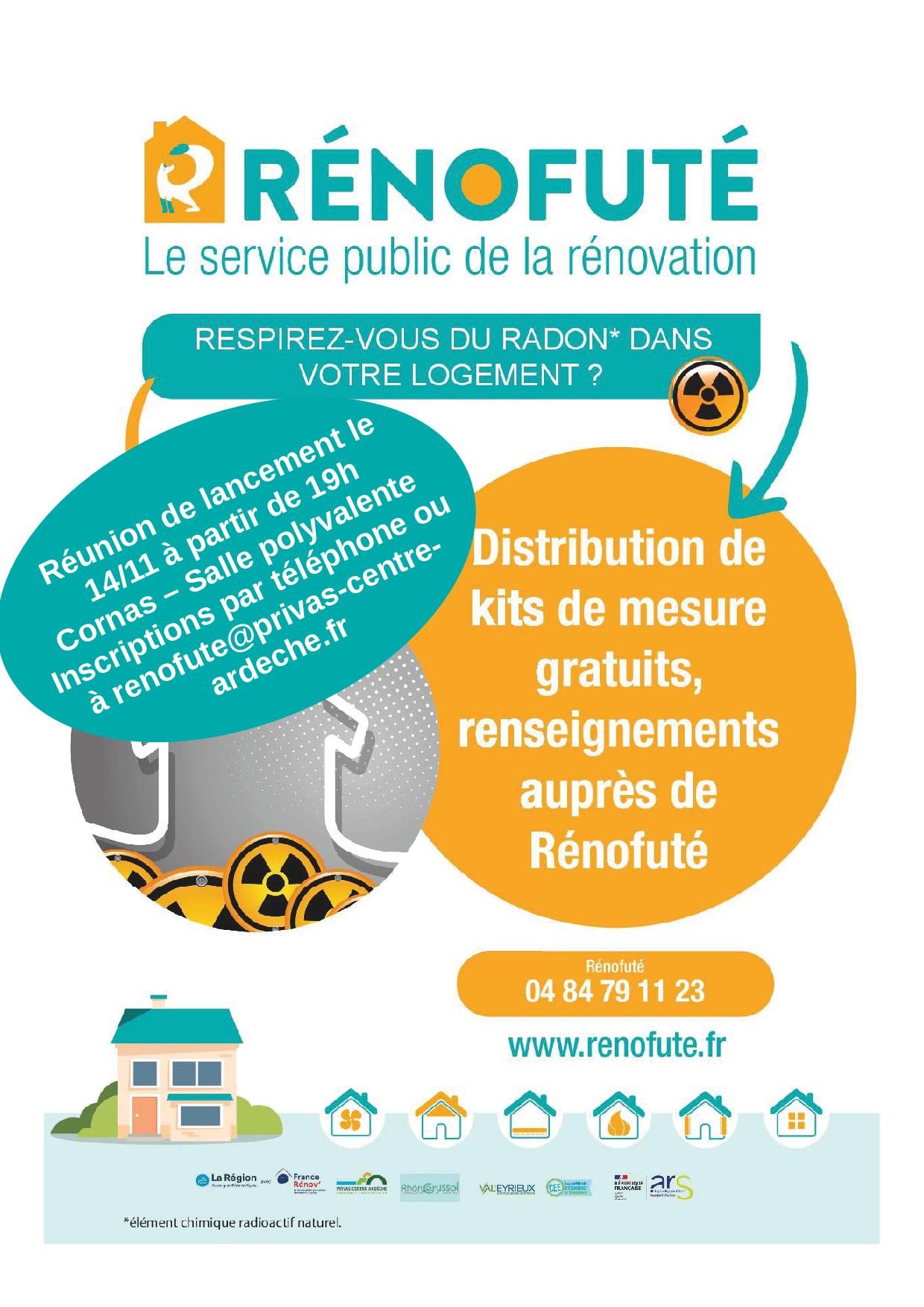 Réunion d'information sur le radon le 14/11 à Cornas